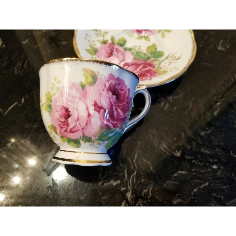 VINTAGE Royal Albert American Beauty Cup and Saucer, England